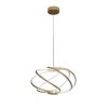 Designerska lampa wisząca złota LED CCT dekoracyjna okrągła geometryczna Kandor LP-1425/1P GD Light Prestige